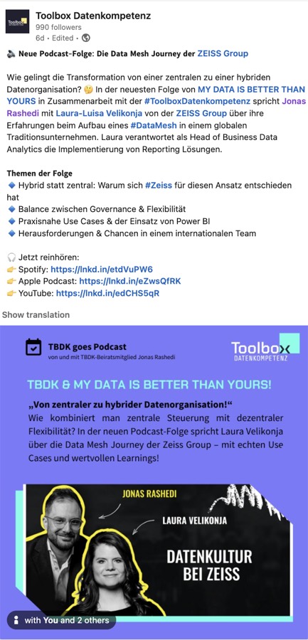 ZEISS Group über eine Podcast-Folge